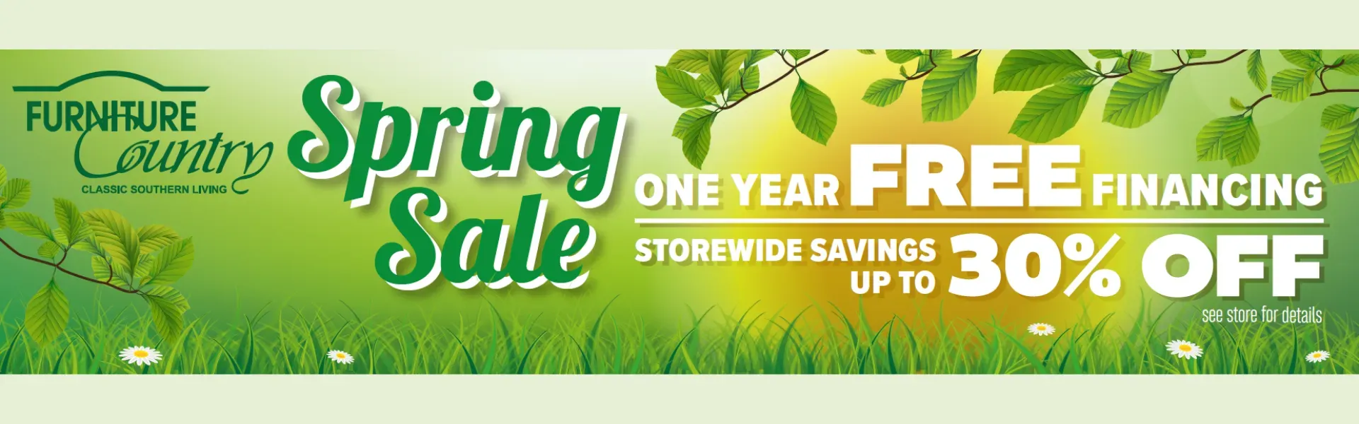 Spring Sale at Furniture Country in Gainesville, Florida